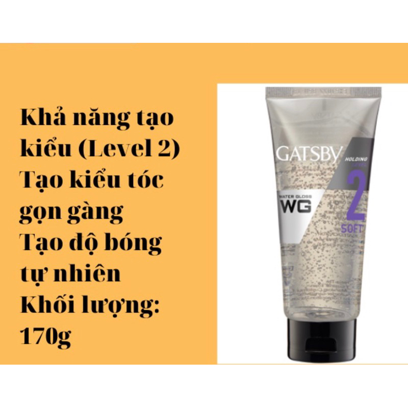 Gel Vuốt Tóc GATSBY WATER GLOSS 170g