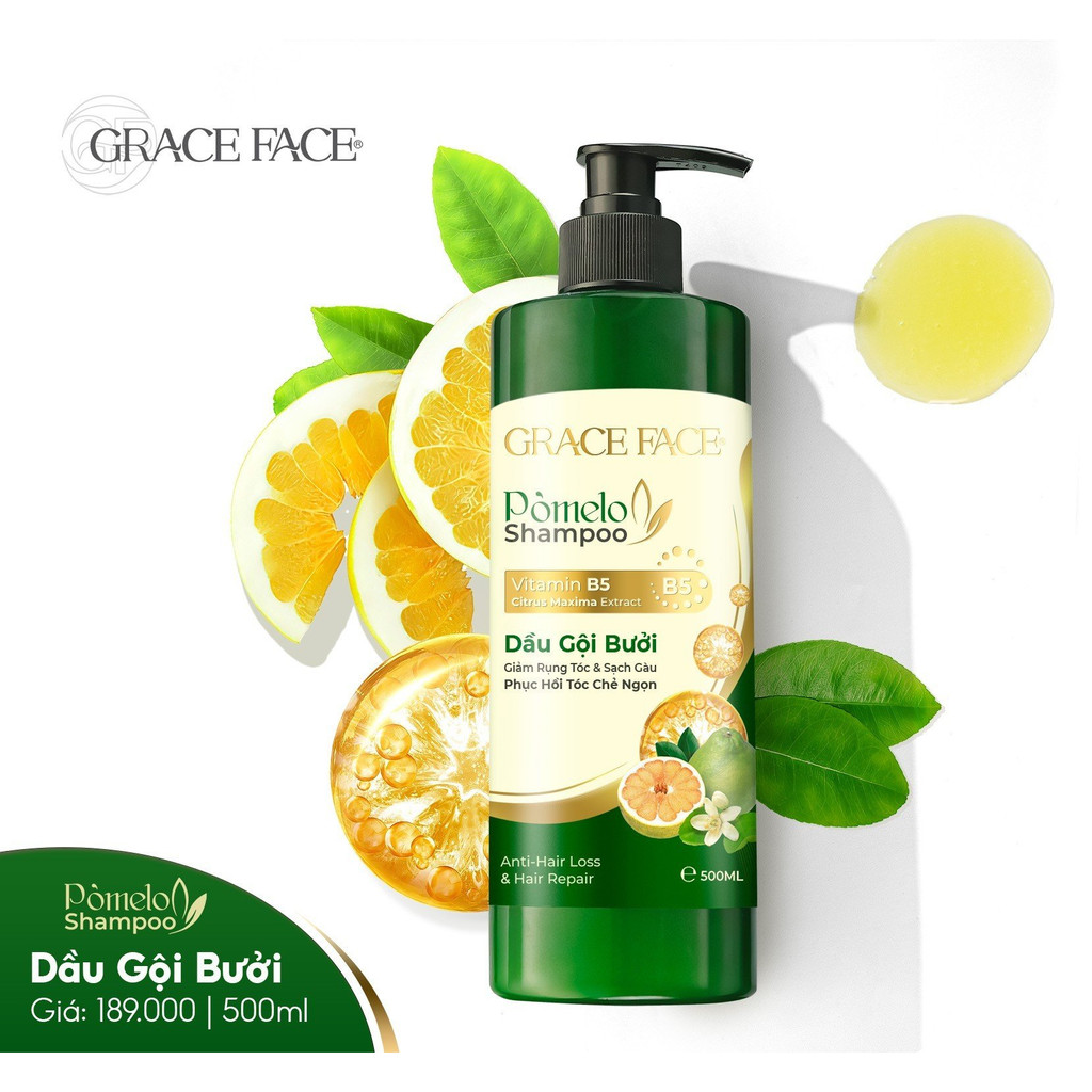 Dầu Gội Thiên Nhiên Chiết Xuất Từ Tinh Chất Bưởi Grace Face