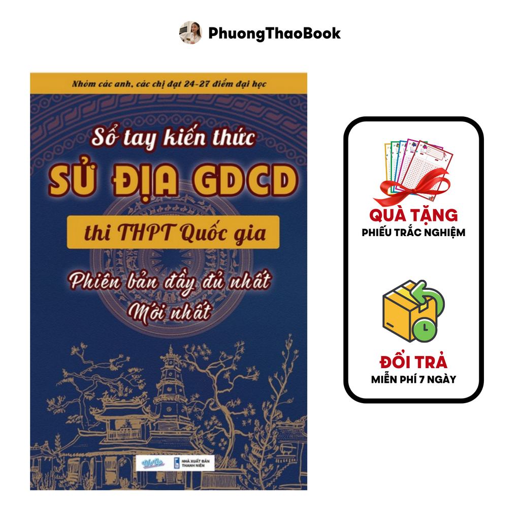 Sách - Sổ Tay Kiến Thức Sử Địa GDCD lớp 12 Ôn Thi THPT