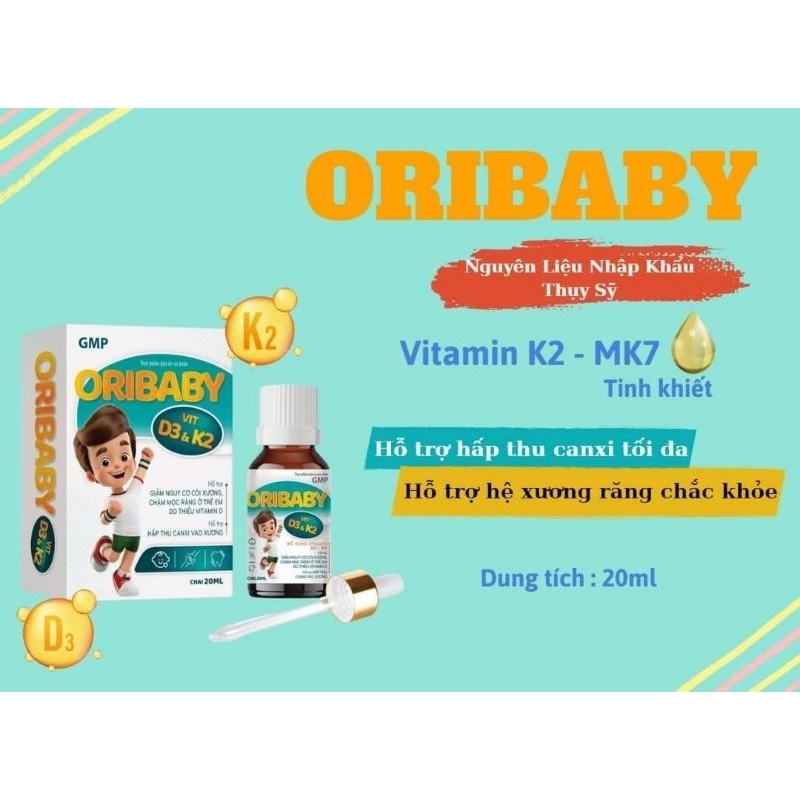 Vitamin D3 K2 ORIBABY