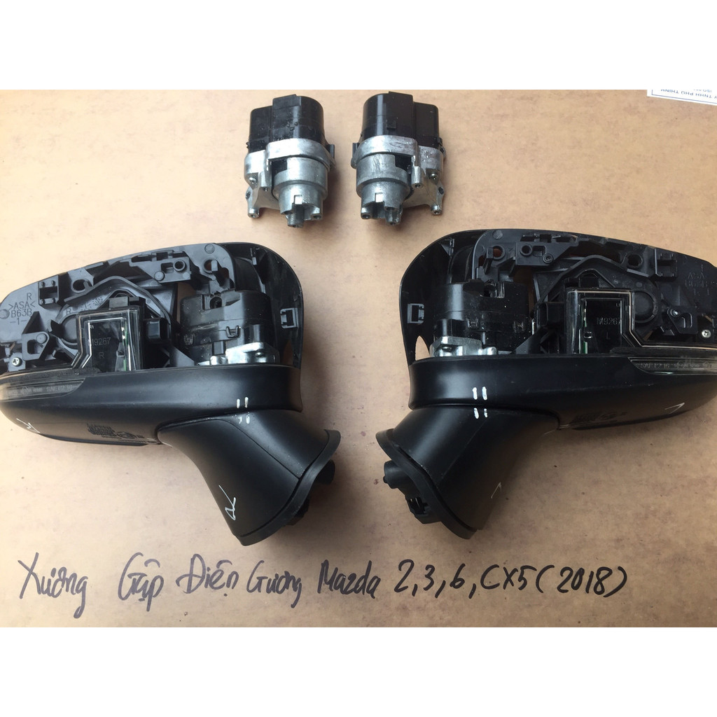 Bộ khung xương mô tơ gương gập Mazda 2, Mazda 3, Mazda Cx5, Mazda 6 Thay thế khung xương Motor mazda zin bị lỗi gập