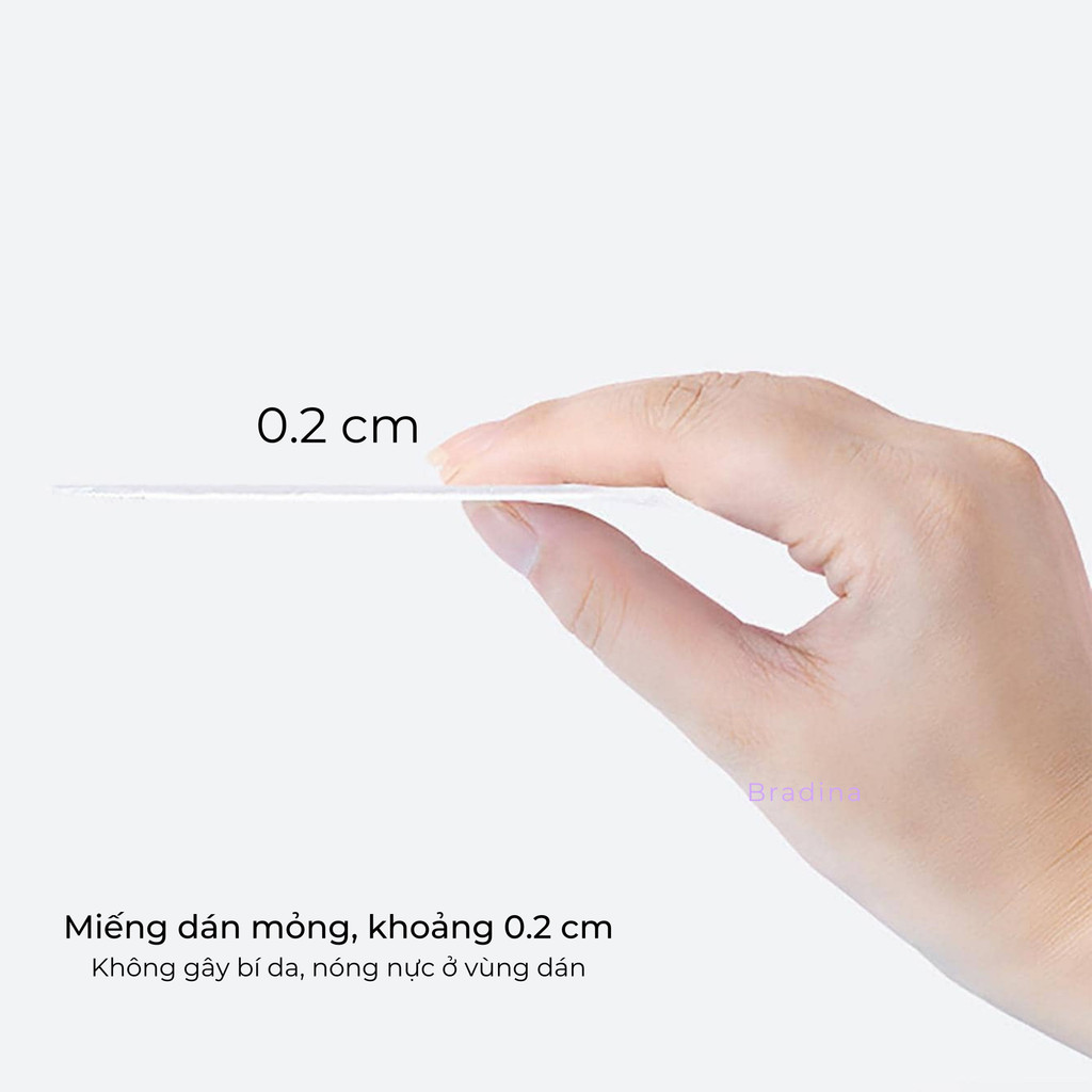 50 Miếng Dán thấm mồ hôi dưới nách áo BRADINA, hạn chế mùi, giữ nách khô thoáng MHN