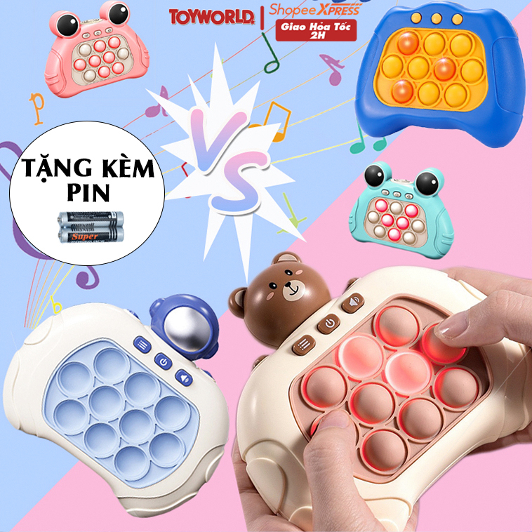 (QUÀ TẶNG 1-6) Máy Pop It Chơi Game Bấm Nút Có Tay Cầm,Giúp Xả Stress Cực Tốt,Tăng Khả Năng Tập Trung Và Phản Xạ Của Trẻ