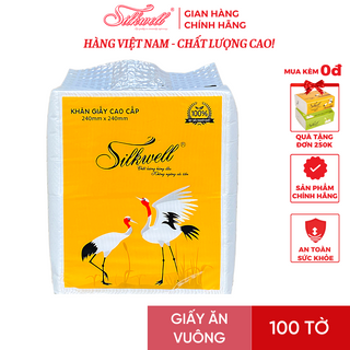 Giấy ăn 1kg Silkwell Sếu HÀNG CAO CẤP khổ 240mm Chính hãng siêu dai thấm