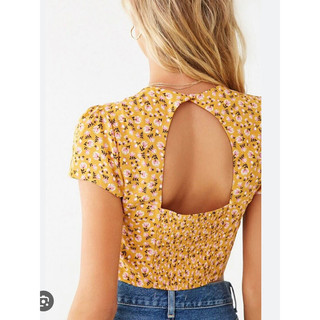 Áo croptop hoa nhí A127