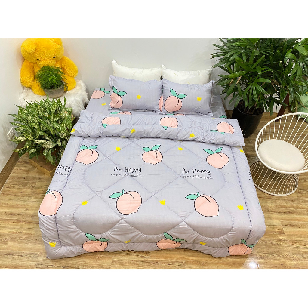 Bộ ga gối 3 món cotton poly 1m6x2m/ 1m8x2m/ 2m2x2m DULCETT
