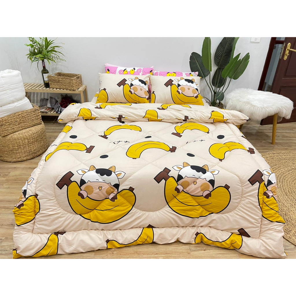 Bộ ga gối 3 món cotton poly 1m6x2m/ 1m8x2m/ 2m2x2m DULCETT
