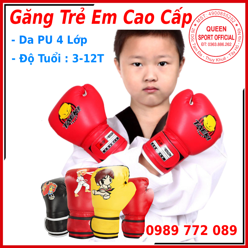 Găng Tay Đấm Bốc Trẻ Em Boxing, Găng Tay MMA Faiter xịn hở ngón, Dành cho tập luyện đấm bốc, boxing chuyên nghiệp trẻ em