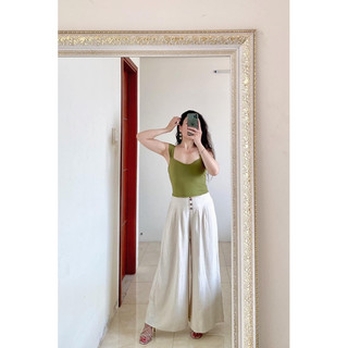 Quần ống loe chất linen dư xịn