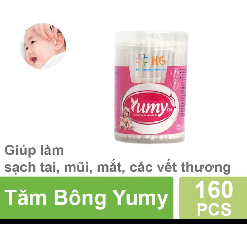 tăm bông yumy lọ trẻ em
