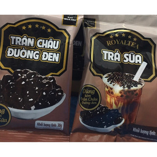 Trà sữa trân châu đường đen(gói lẻ 22gr dạng bột hoà tan+ trân châu 30gr)