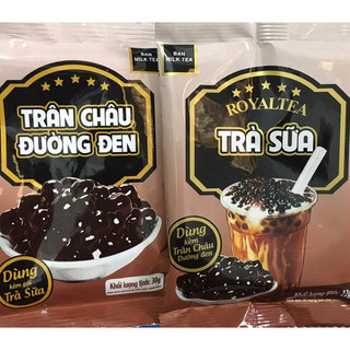 Trà sữa trân châu đường đen(gói lẻ 22gr dạng bột hoà tan+ trân châu 30gr)