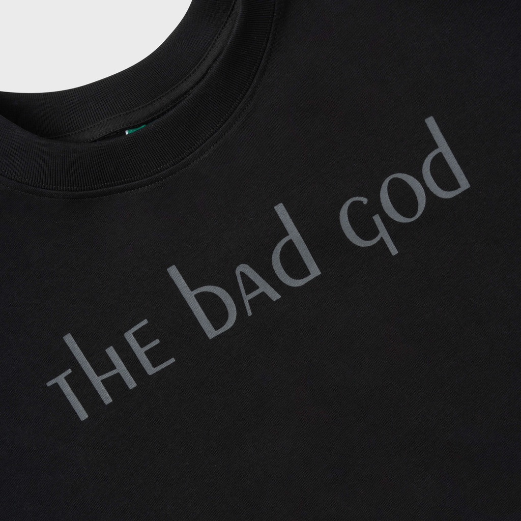 Áo thun tay lỡ The Bad God Black Fire tee