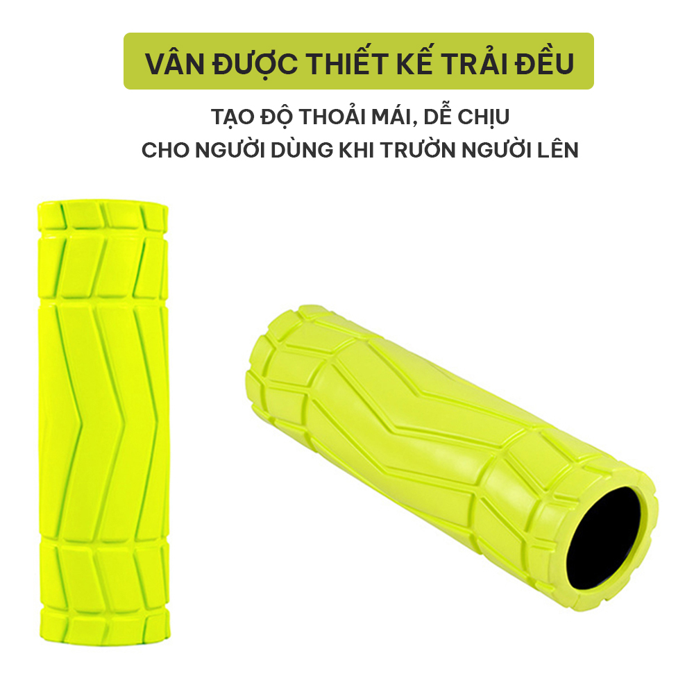 Con lăn massage foarm roller tập Yoga cao cấp chính hãng MDBuddy MDF058