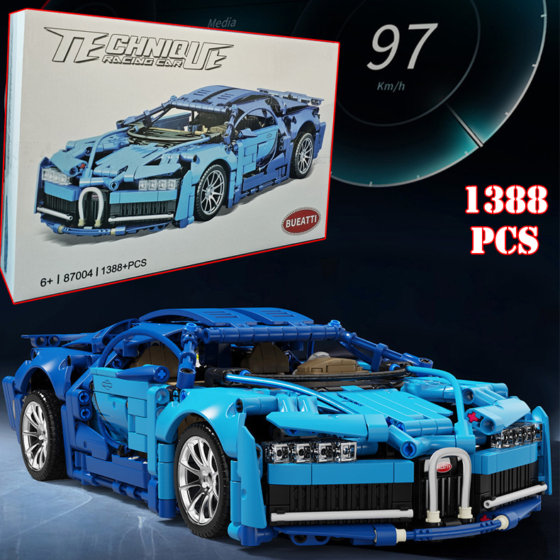 1388 CT - Size 36cm - 1:14 - Lắp Ghép Xếp Hình Mô Hình Xe Oto Bugati Chiron ,Lắp Ráp Mô Hình Xe ô tô Thể Thao Siêu Xe