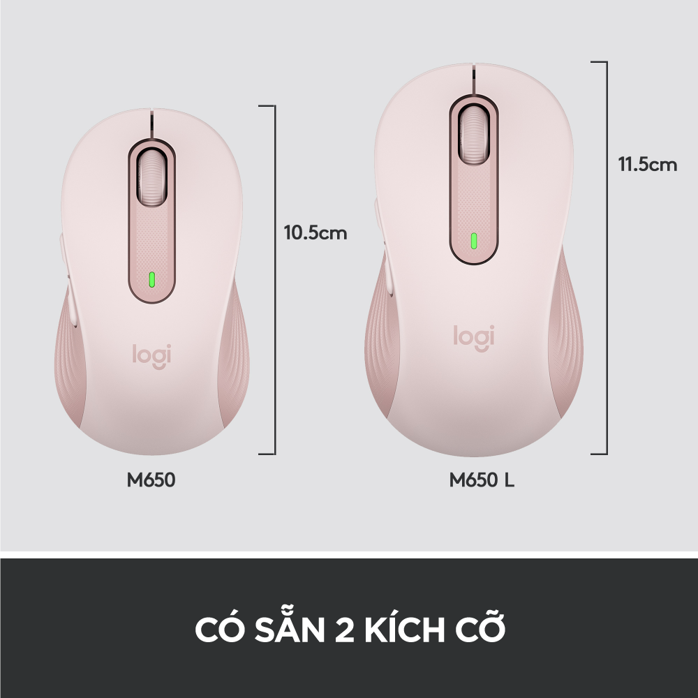 Combo Bàn phím Logitech K650 & Chuột Logitech M650 - Bluetooth, USB Bolt