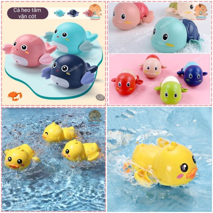 Đồ Chơi nhà tắm Vịt, Cá Heo, Rùa tự bơi trong nước BQSHOP