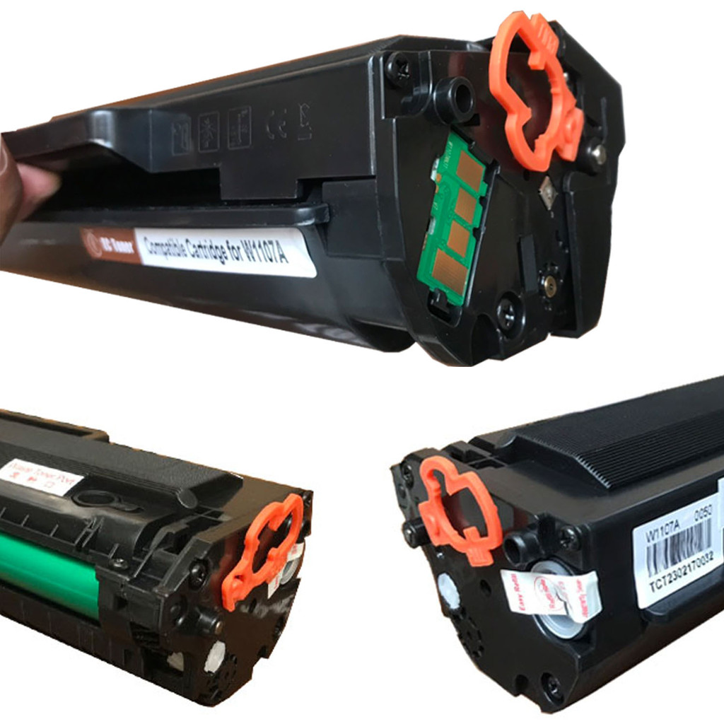 Hộp mực W1107A CÓ LỔ NẠP MỰC máy in HP Laser 107A/ 107W/ MFP 135/ 137fnw HP 107A/ nhập khẩu mới 100% in đẹp rõ nét