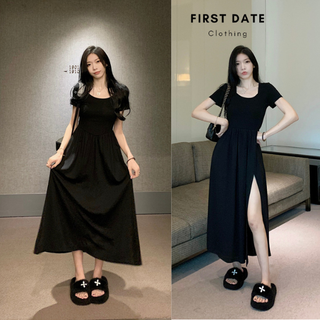 Đầm body nữ váy dài đi biển maxi xẻ dưới co giãn 51 Firstdateclothing