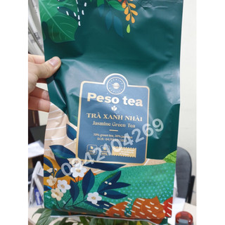 Trà Xanh Nhài PESO TEA gói 600g- ỨNG DỤNG CAO TRONG PHA CHẾ TRÀ CHANH/TRÀ SỮA