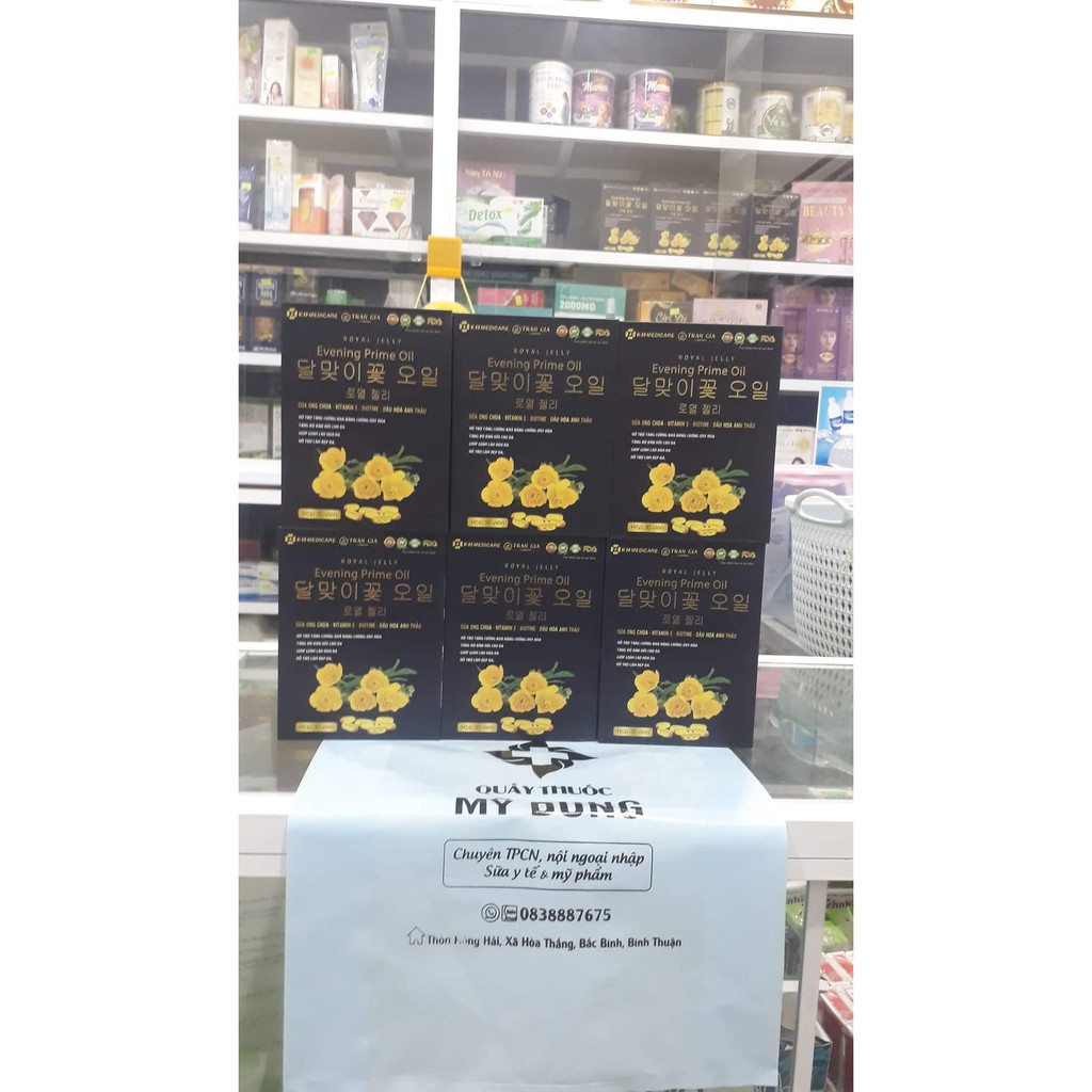 Viên uống đẹp da ROYAL JELLY EVENING PRIME OIL (HOA ANH THẢO) | BigBuy360 - bigbuy360.vn