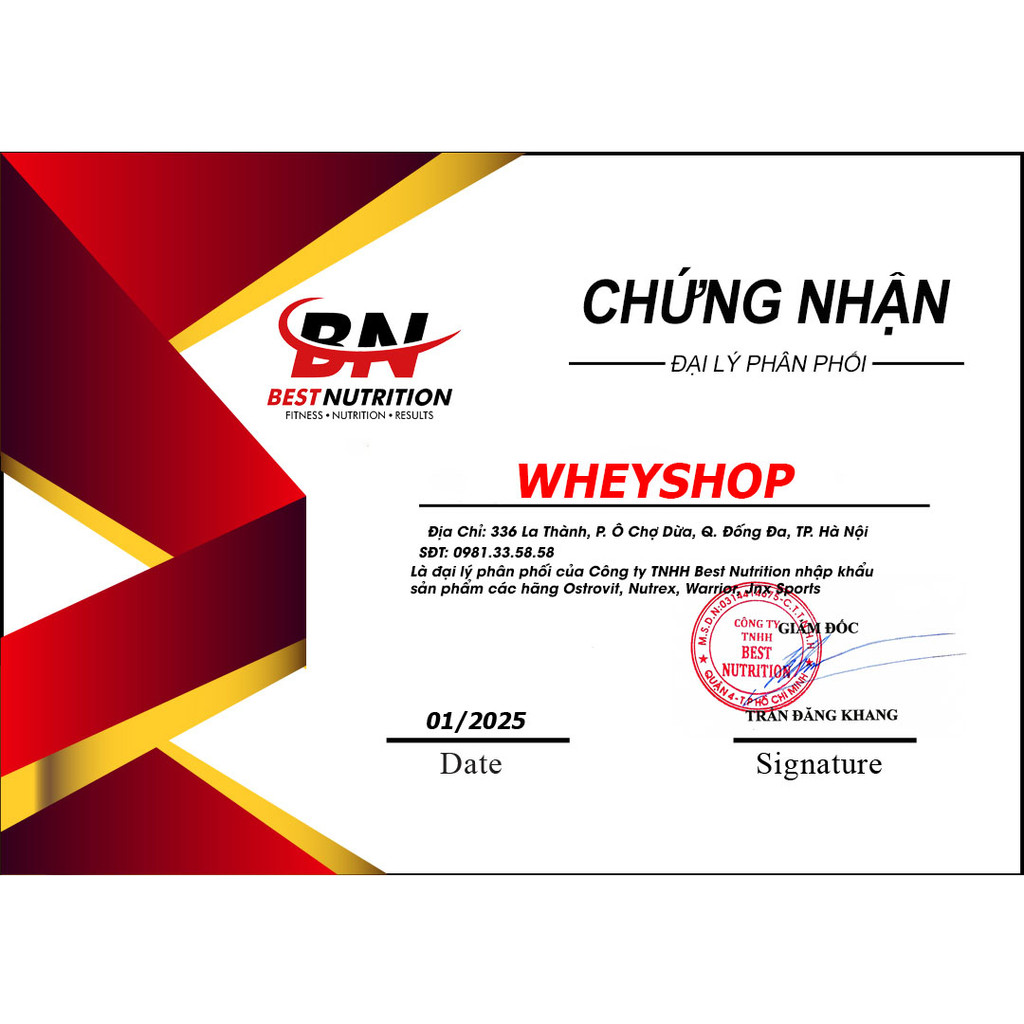 Sữa dinh dưỡng tăng cơ Warrior Fruity Clear Whey
