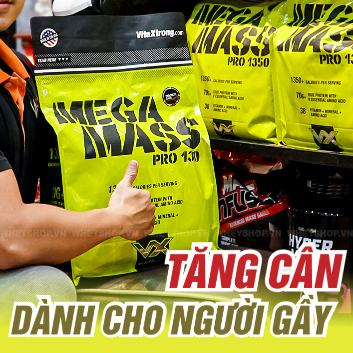 Sữa dinh dưỡng tăng cân VitaXtrong Mega Mass 12Lbs
