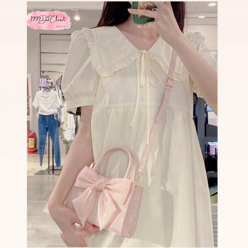 Túi Xách Đeo Chéo Nữ Phối Nơ Phong Cách Hàn Quốc Siêu Xinh D20