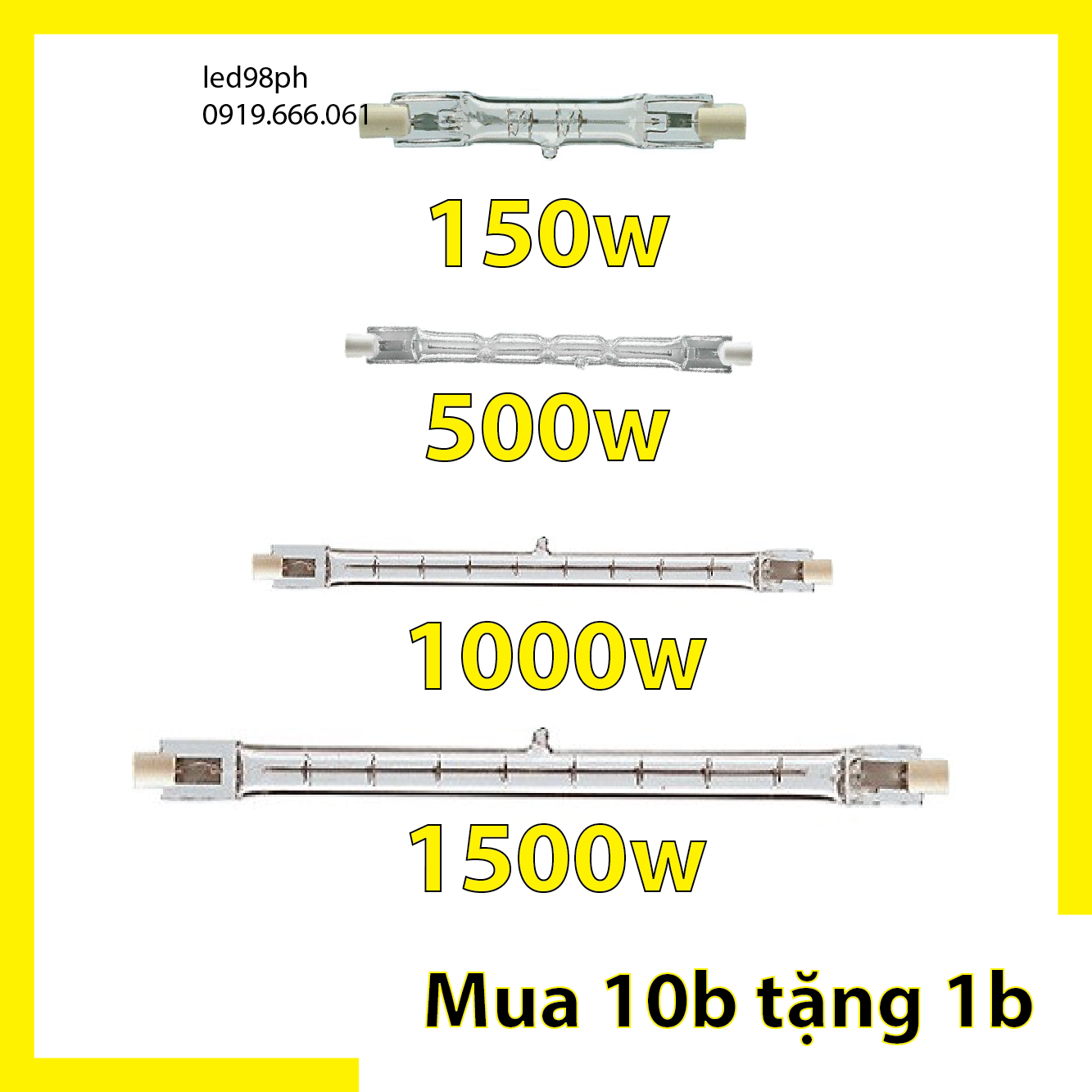 Bóng đèn Halogen Bát Halogen 100w 300w 500w 1000w 1500w