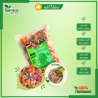 Nui gạo lứt rau củ túi 500g, nui hữu cơ cho người ăn kiêng eatclean, giảm cân, bé ăn dặm
