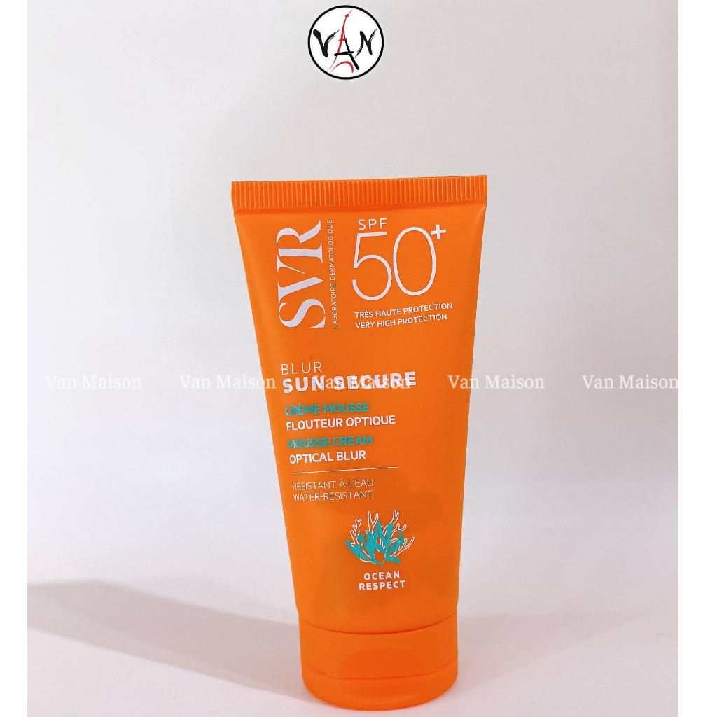 Kem chống nắng, kem lót svr sun secure blur spf 50+ dành cho mọi loại da 50ml