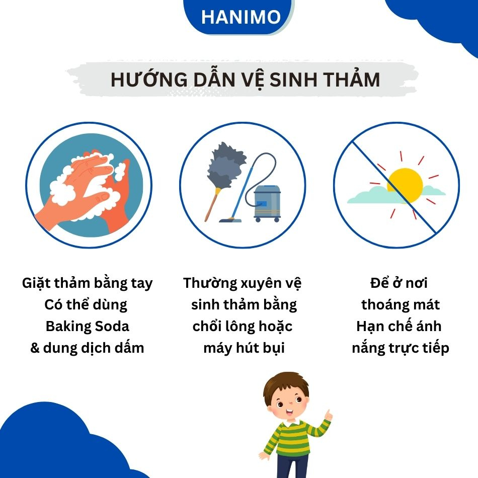 Thảm lau chân nhà Bếp chùi chân trải sàn hình thú phòng tắm 3d chống trượt cao cấp đế cao su hút nước HANIMO