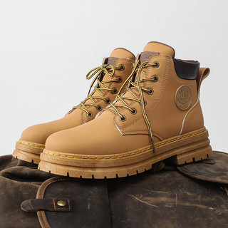 Giày Boots Da Lộn Cực Chất BCC001 - Nâu