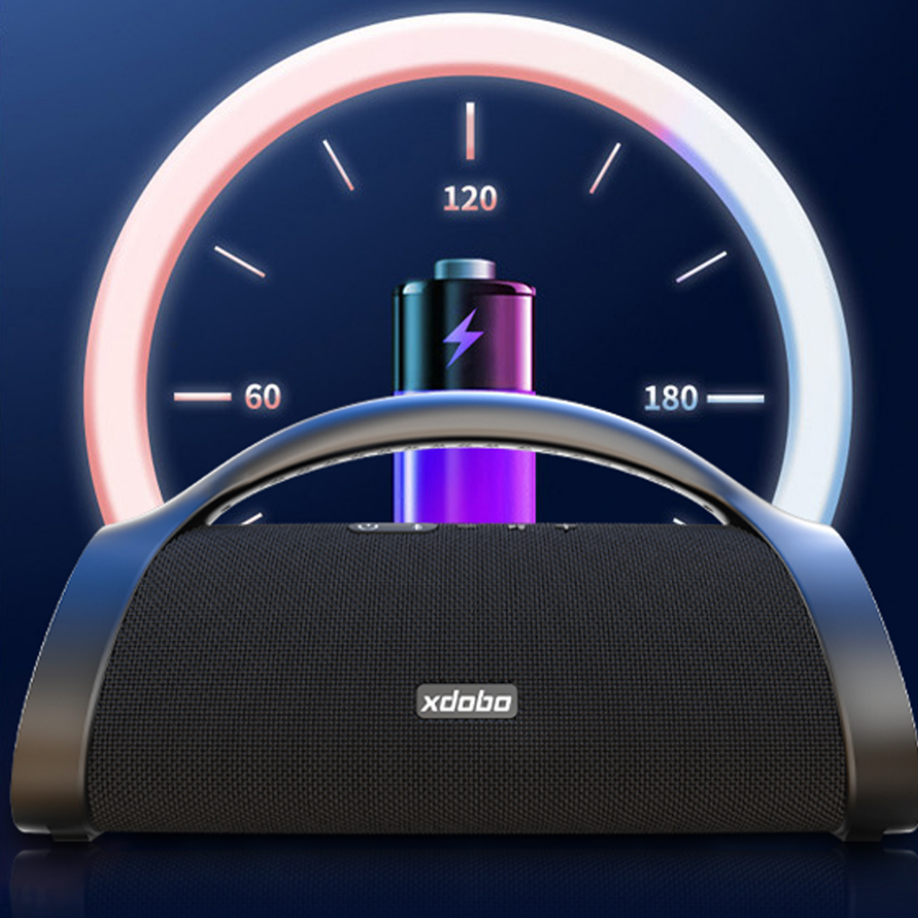 Loa Karaoke bluetooth 5.3 Xdobo Beast 1982 Kèm Micro Không Dây, Công suất 120 Chống Nước IPX6,Thời gian phát 10 giờ