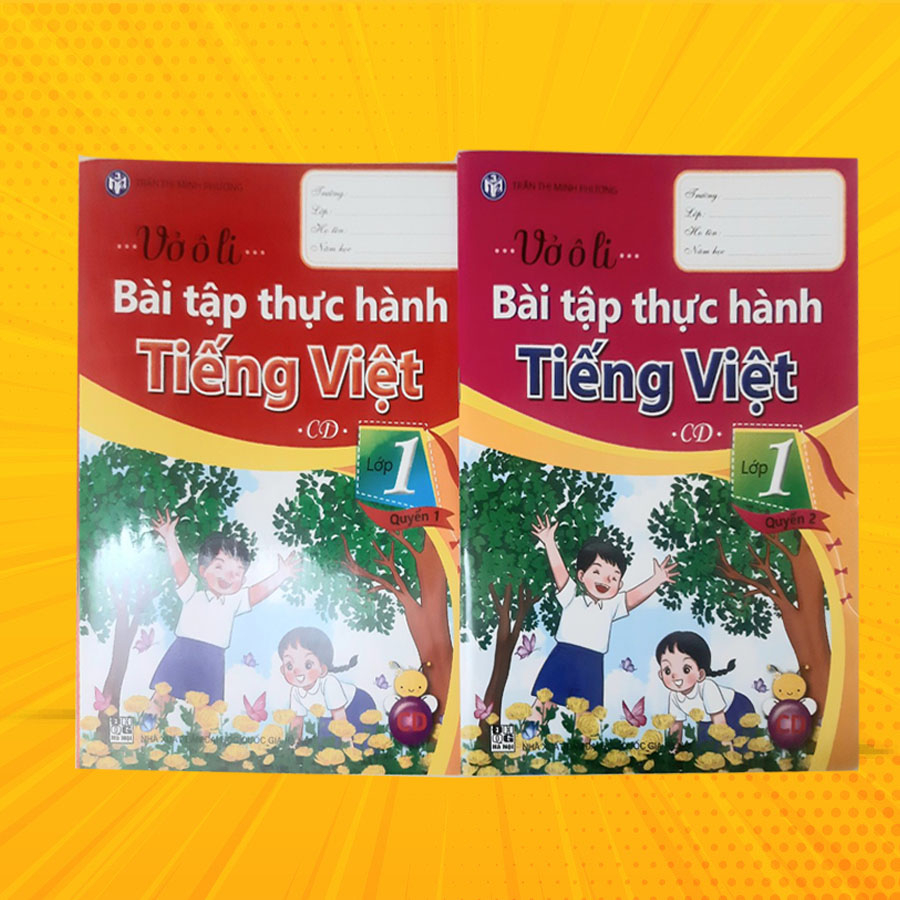Sách - Bộ vở ô li Bài tập thực hành Tiếng Việt Cánh Diều lớp 1 - (Bộ Cánh Diều 2 quyển )