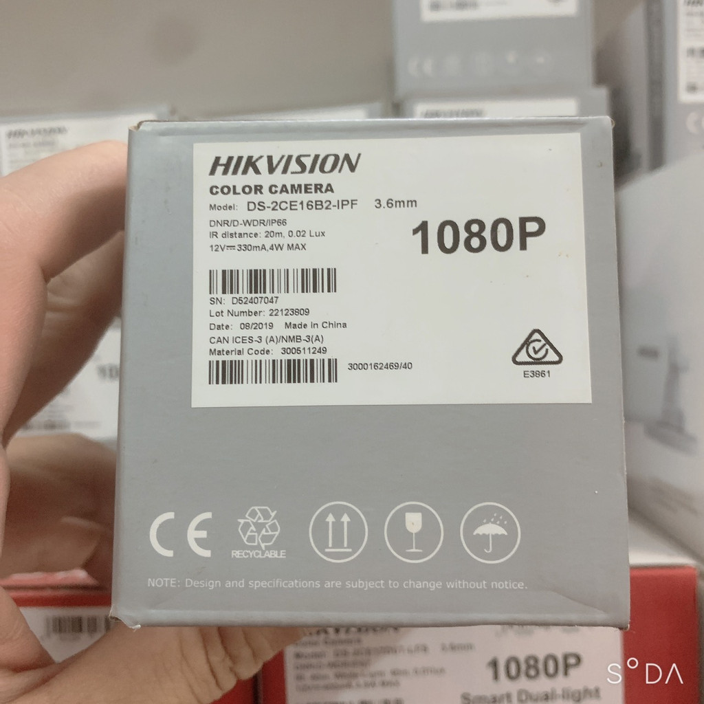 Combo 4,3,2 Camera HDTVI Hikvision DS-2CE16B2-IPF độ phân giải 2.0 1080P