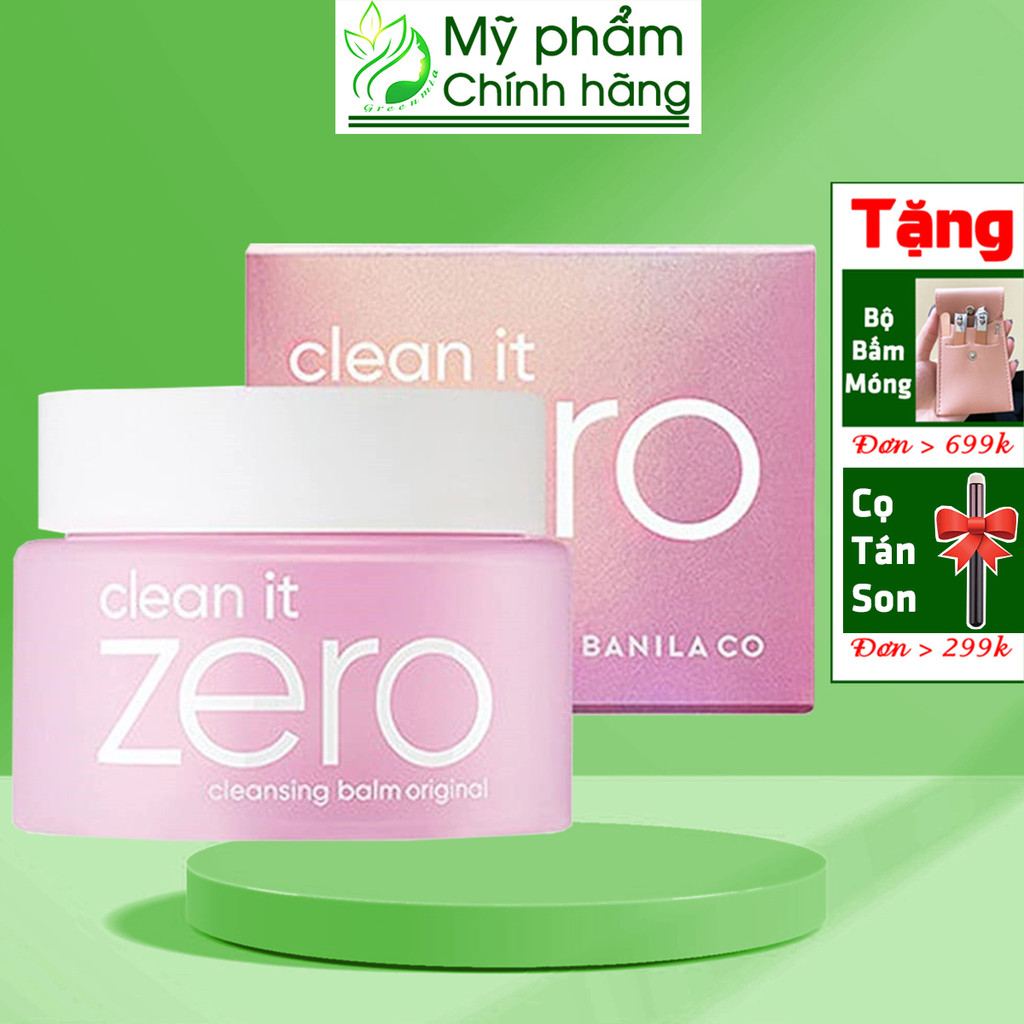 Sáp Tẩy Trang Banila Co Clean It Zero Cleansing Balm Original Màu Hồng Dành Cho Da Khô 180g 100g 25g