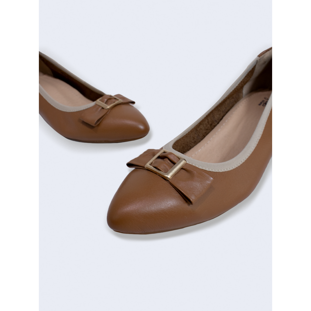 Giày Búp bê gót 3p da thật viền thun - B02 SALSA