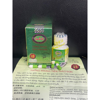 Thống phong tiên thảo đơn chai 30 viên
