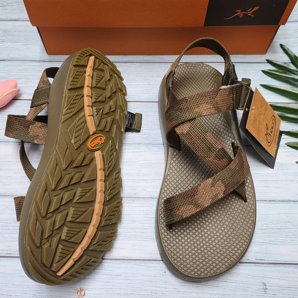 Giày Sandal Nam Chaco Đế Thơm - Dép Sandal Nam Full Box BH 12 tháng, Đầy Đủ Tem, 3 Logo, Túi Hãng. Mã Màu Rằn Ri