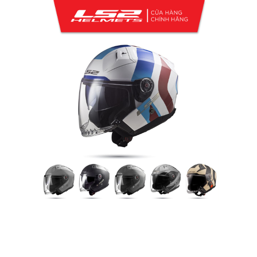 Mũ Bảo Hiểm 3/4 Hai Kính LS2 OF603 Infinity II