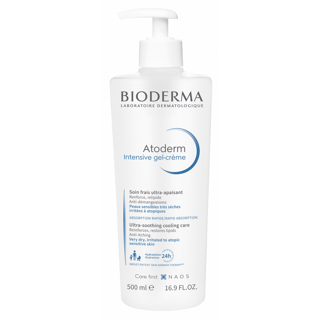 Kem gel dưỡng ẩm dịu nhẹ và chống ngứa chuyên sâu cho da rất khô BIODERMA Atoderm Intensive gel-crème 500ml 75ML