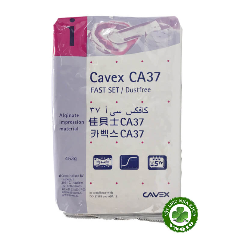 Chất lấy dấu Alginate Cavex CA37 Fast set - Gói 453gr