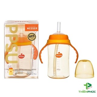 Bình uống nước PPSU  Wesser 260ml.