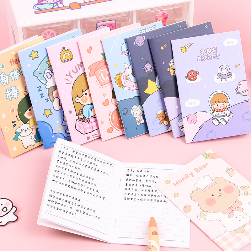 Sổ tay ghi chép a7 siêu cute 32 trang văn phòng phẩm Hikoma - sổ tay mini học sinh đồ dùng học tập giá rẻ