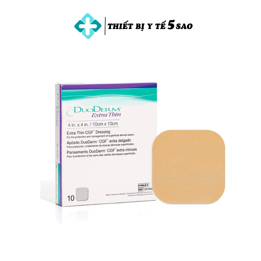 Miếng dán hút mụn, dán vết thương hở Duoderm Extra Thin 10x10cm giảm thâm, ngăn hình. thành sẹo