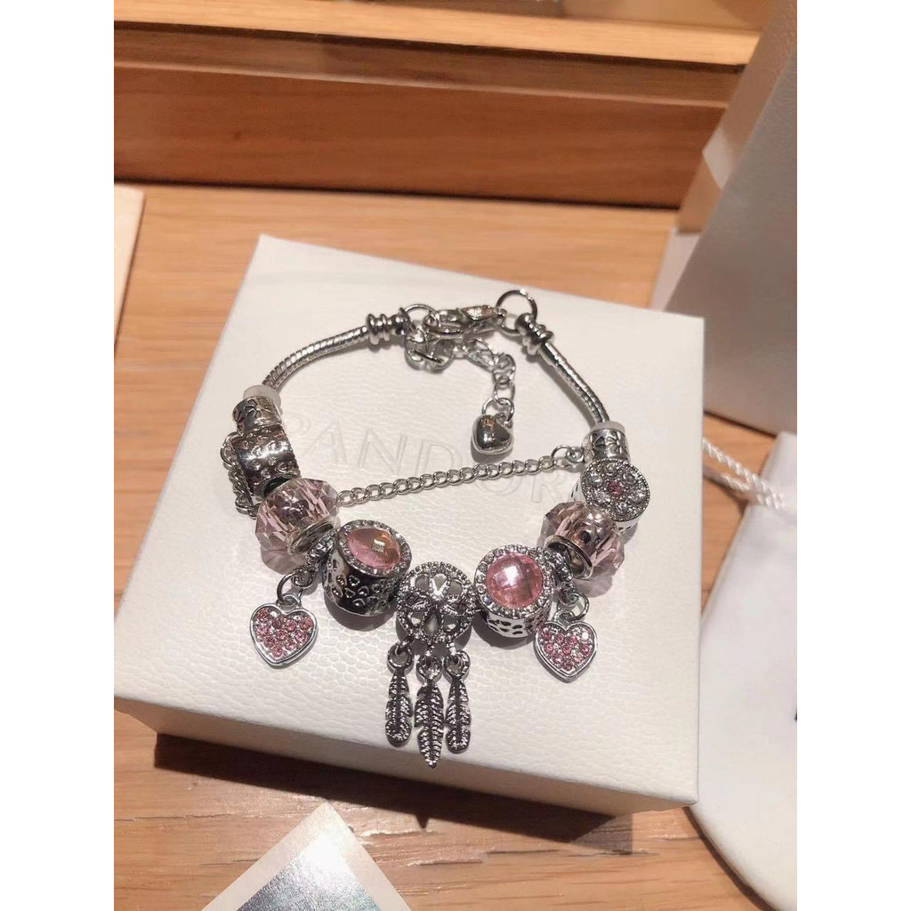 Vòng Pan full charm hồng