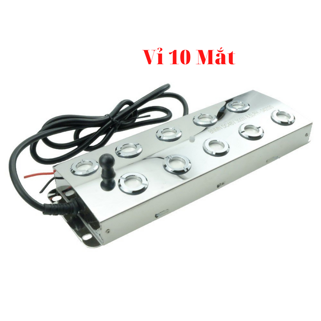 Combo Vỉ 10 Mắt 48V 300W Phun Ẩm Nguồn Điện Tử, Nguồn Chống Nước, Quạt Chống Nước, Phao Nổi