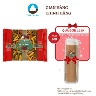 Nui rau củ Vegeroni Spirals thương hiệu San Remo No.121 375g