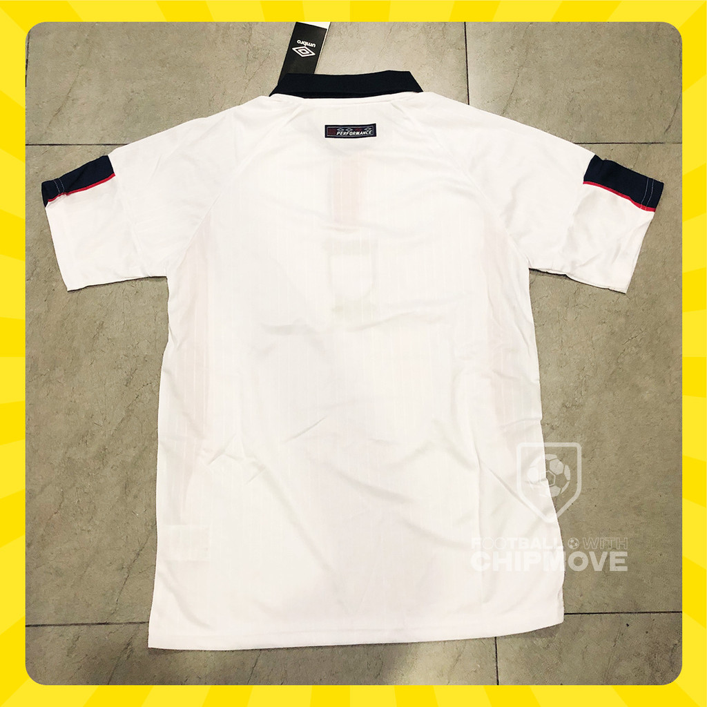 Bộ áo bóng đá thái lan Anh trắng 98 classic cap cấ[